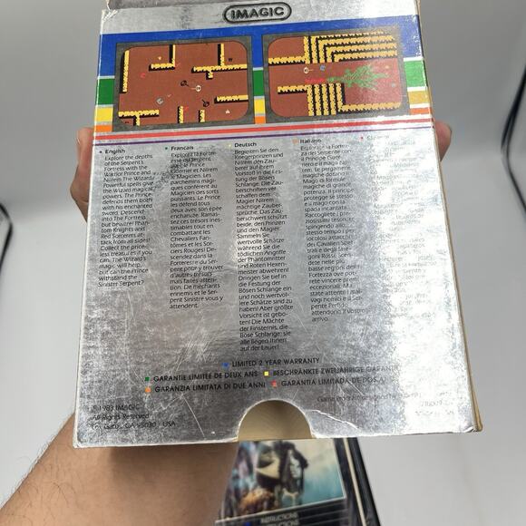 Vtg Intellivision Video Game Swords & Serpents w/ Box Manual & Cartridge IMagic - Picture 16 of 16